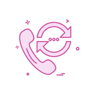 Telefon simgesi tasarım vektörü