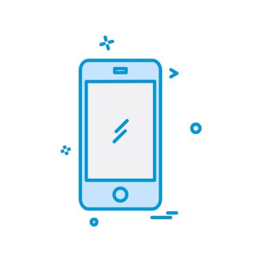 Mobil simge tasarım vektörü