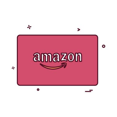 Amazon kredi kartı tasarlamak vektör 