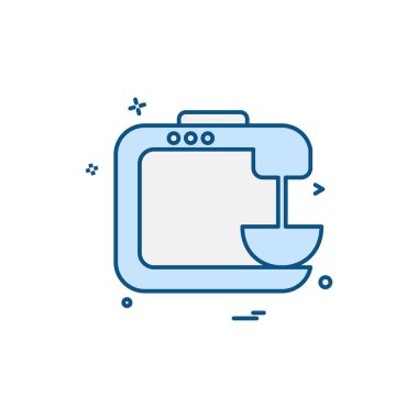 Ev mobilyası ikon tasarım vektörü 