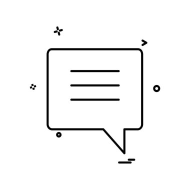 Sohbet simgesi tasarım vektörü