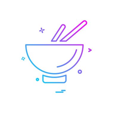 Bowl simge tasarım vektörü