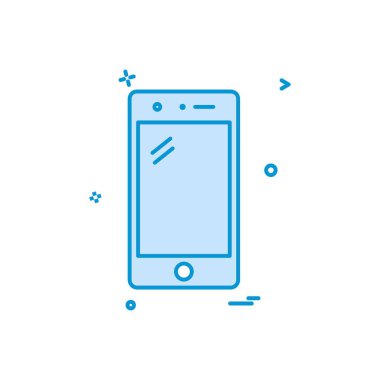 Mobil simge tasarım vektörü