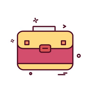 Evrak Çantası'nı simge tasarlamak vektör 