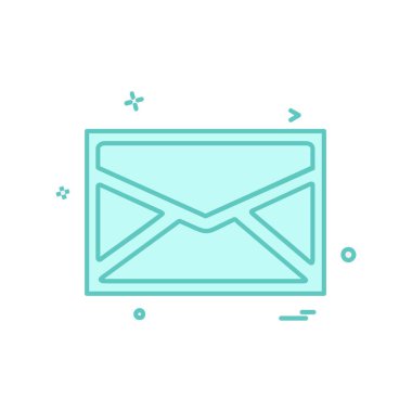 İleti simge tasarlamak vektör