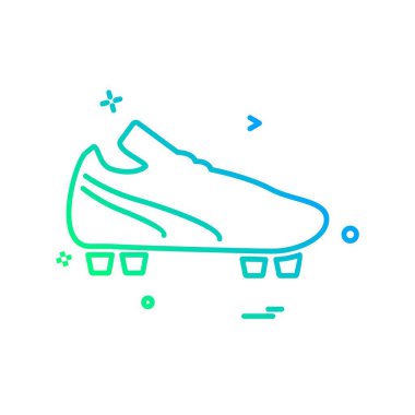 Futbol ikonu tasarım vektörü