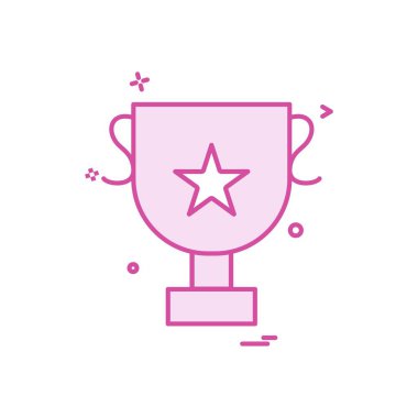 Kupası kupa simge vektör tasarımı