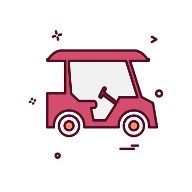 Golf simge tasarlamak vektör