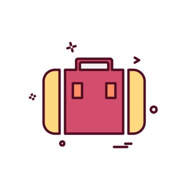 Evrak Çantası'nı simge tasarlamak vektör 