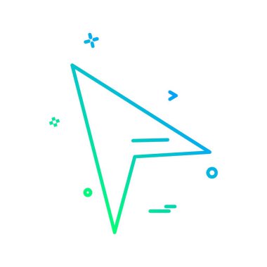 Ok simgesi tasarım vektörü