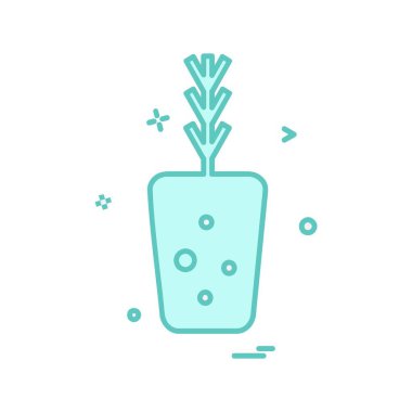 Bitki simgesi tasarım vektörü