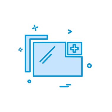 Klasör simge tasarlamak vektör 