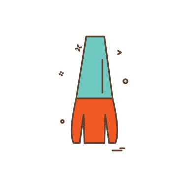 Makyaj simgesi tasarım vektörü