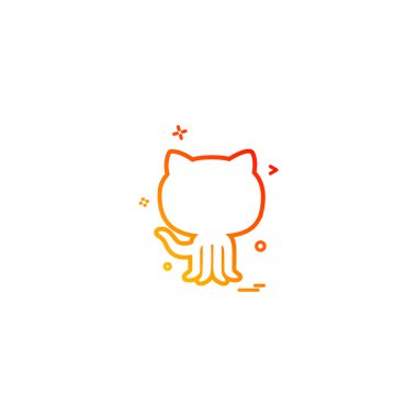 GitHub simge tasarlamak vektör 