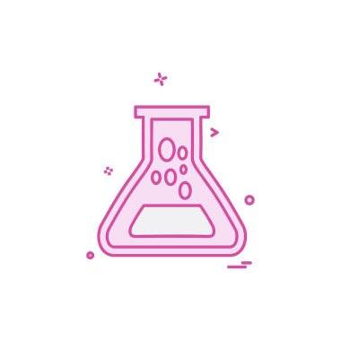 Beaker ikon tasarım vektörü