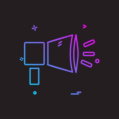 Mega telefon simge tasarlamak vektör