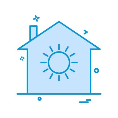 Ev simgesi tasarım vektörü 