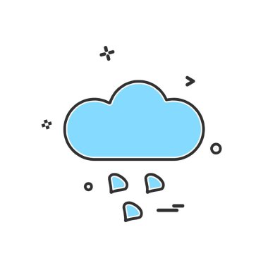 Sadece simge vektör üzerinde beyaz baclground hava