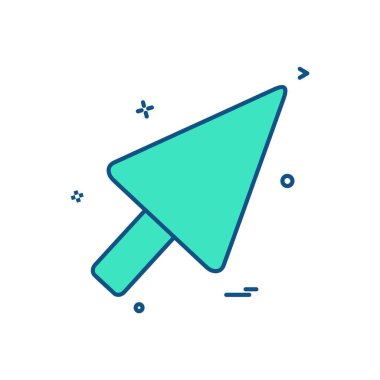 Ok simgesi tasarım vektörü