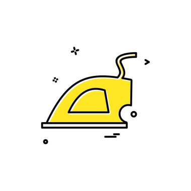 Mobilya simgesi tasarım, renkli vektör çizim