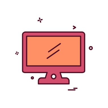 Bilgisayar simgesi tasarım vektörü