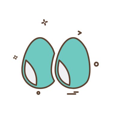 Yumurta simge tasarlamak vektör