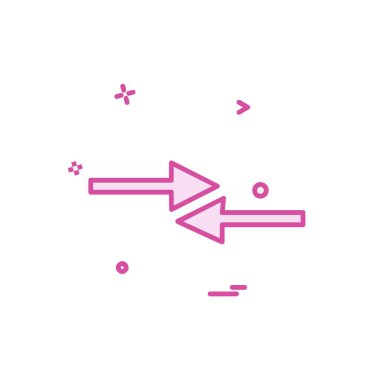 Ok simgesi tasarım vektörü