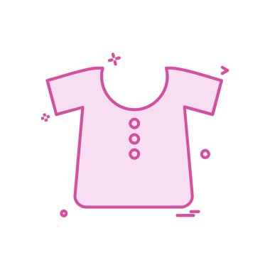 Giysi simgesi tasarım vektörü
