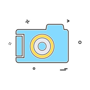 Kamera simgesi tasarım vektörü