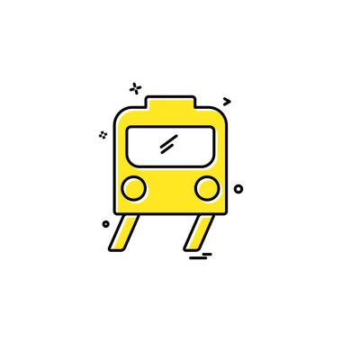 Tren simge tasarlamak vektör 