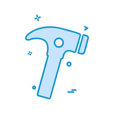 Donanım aracı simgesi tasarım, renkli vektör çizim 