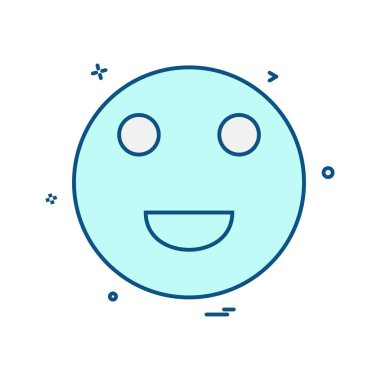 Emoji simge tasarım vektörü 