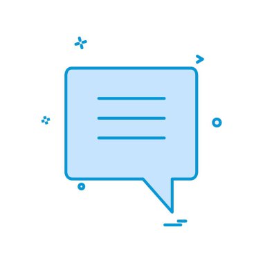 Sohbet simgesi tasarım vektörü