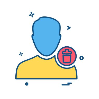 Avatar erkek simge tasarım vektörü