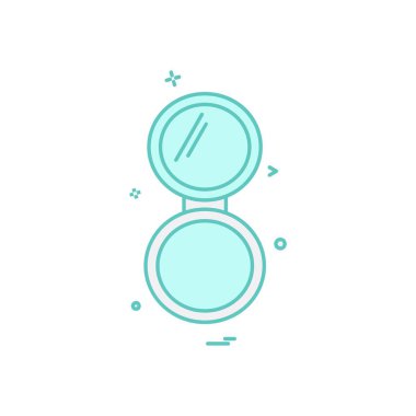 Makyaj simgesi tasarım vektörü