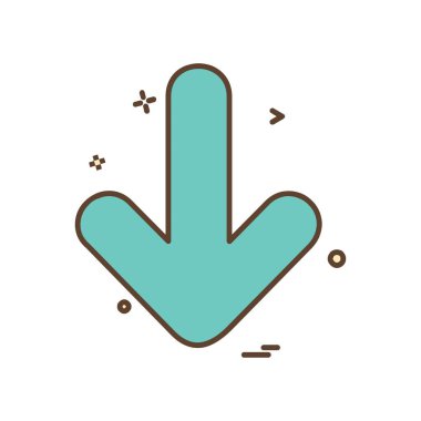 Ok simgesi tasarım vektörü