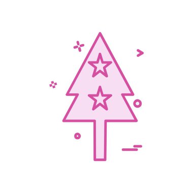 Ağaç simgesi tasarım vektörü