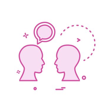 Sohbet simgesi tasarım vektörü