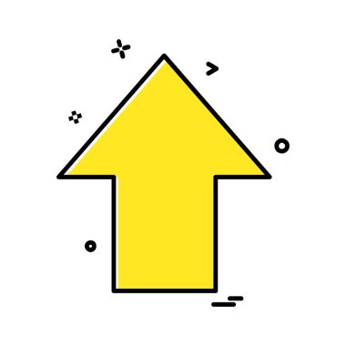 Ok simgesi tasarım vektörü