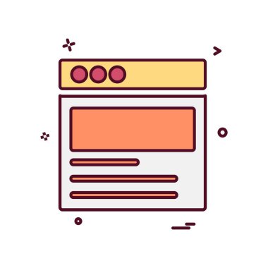 Web düzen simge tasarlamak vektör