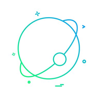 Atom simge vektör tasarım illüstrasyon illüstrasyon