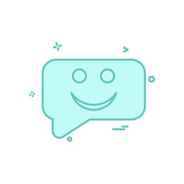 emoji simge vektör tasarımı SMS sohbet