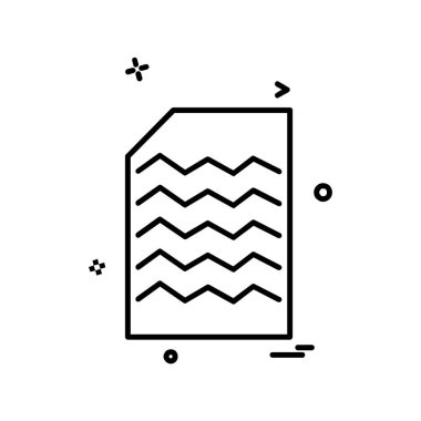 Dosya simgesi tasarım vektörü