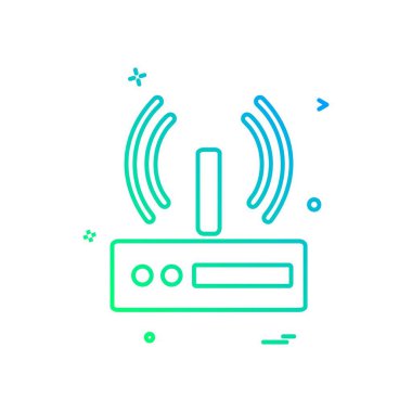 Wifi simge tasarım vektörü