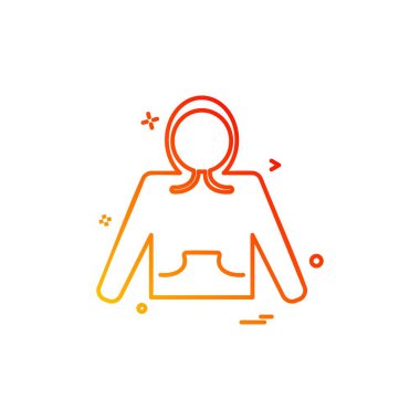 Giysi simgesi tasarım vektörü 