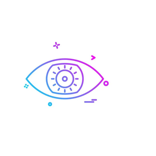 Auge Symbol Design Vektor — Stockvektor