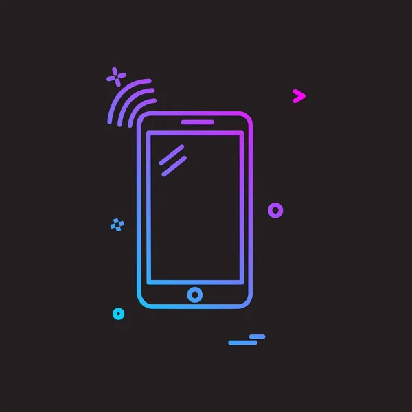 Smart Phone Icon Design Vektor — Stockvektor