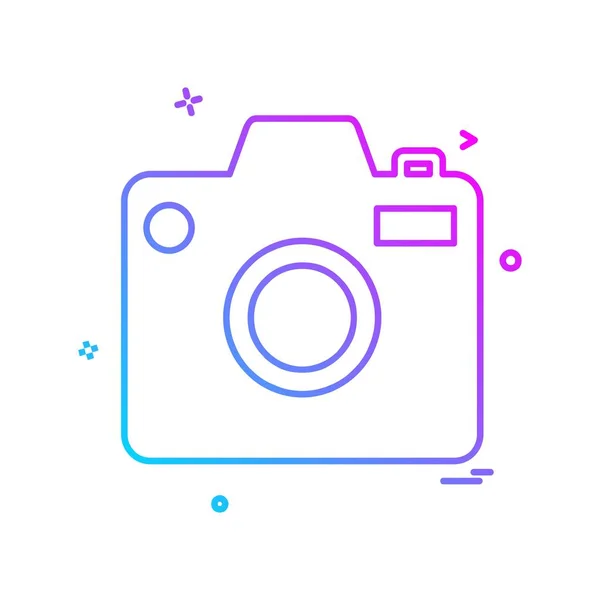 Ontwerp Camera Icoon Vector — Stockvector