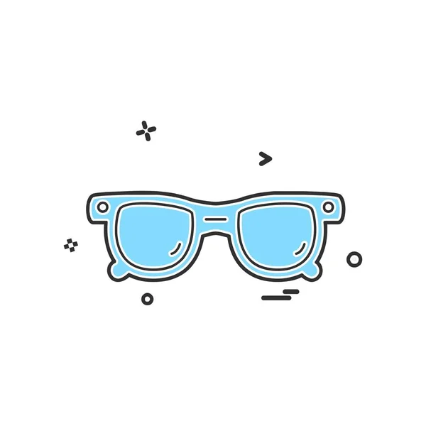 Ilustracja Wektorowa Projekt Ikonę Okulary — Wektor stockowy
