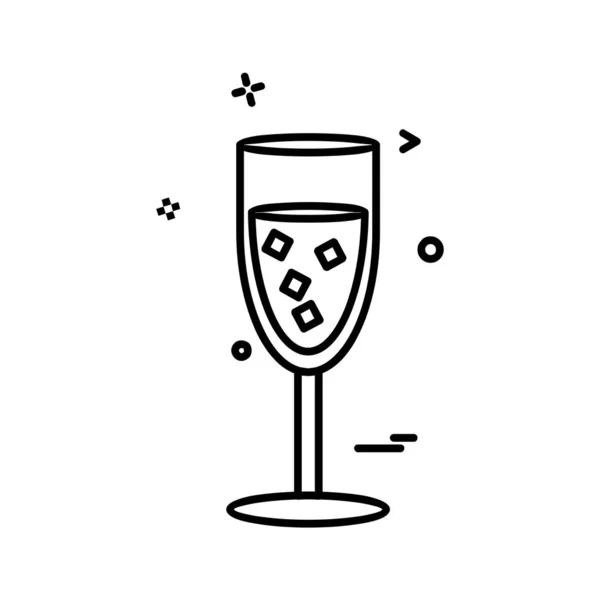 Drink Icon Design Bunte Vektorillustration — Stockvektor